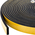 Foam Seal Tape 3-Pack, 1/2 Inch Wide X 1/8 Inch Thick, Neoprene Rubber Weather by CloudBuyer