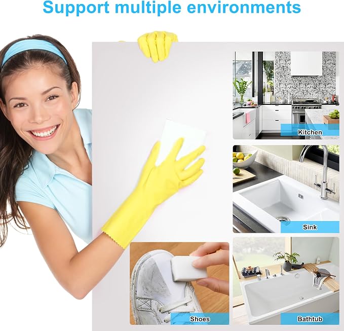 100 Pack Magic Sponge Eraser, Extra Thick and Long Lasting Melamine Cleaning - Image 5