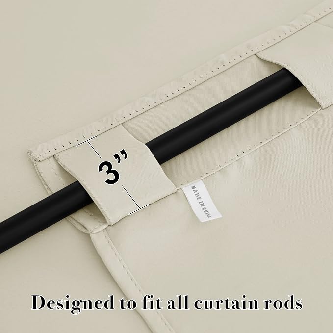 RYB HOME Bathroom Curtains Blackout - Image 2