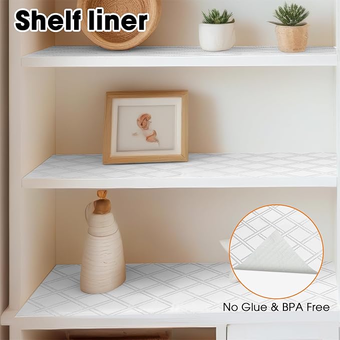 Drawer and Shelf Liners for Kitchen Cabinets Non-Adhesive Cabinet Liners Strong - Image 9