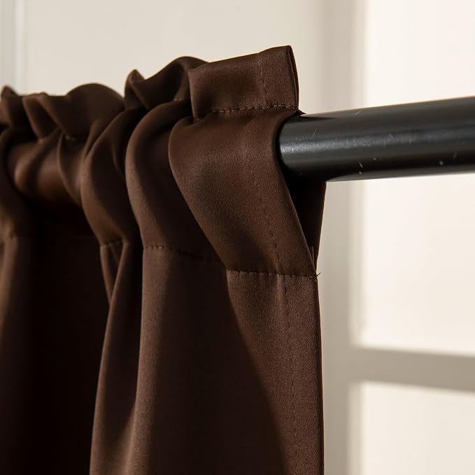 Pickluc Cafe Curtain 24 Inches Length, Rod Pocket Kitchen Curtain, Short - Image 3