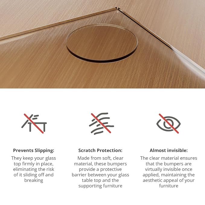 X-Protector Glass Table Top Bumpers - Image 4