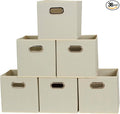 Household Essentials 82-1 Foldable Fabric Storage Bins | Set of 6 Cubby Cubes by HouseholdEssentials