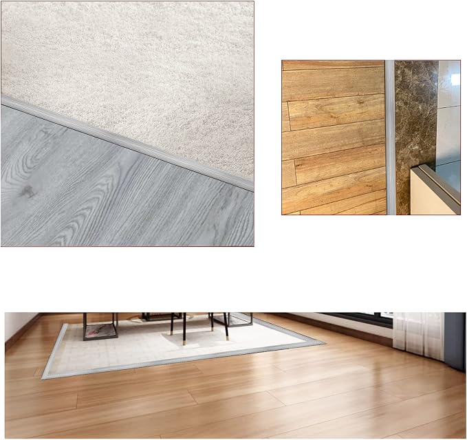 Floor/Door Flat Transition Strip & Self Adhesive Floor Vinyl Floor Edge Trim - Image 6