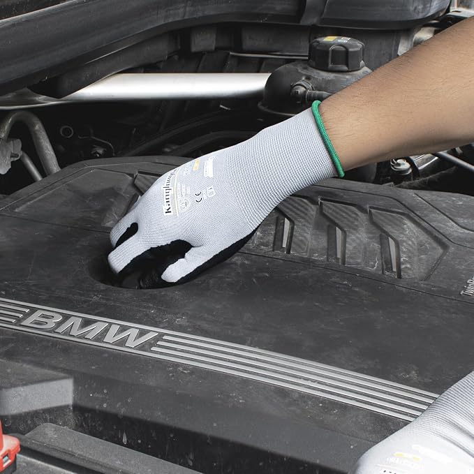 6-Paris XXL Work Gloves for Men and Women, Nitrile Coated Safety Protective - Image 5
