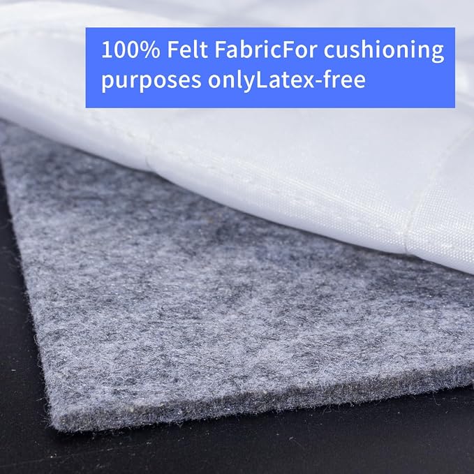 Extra Large Area Rug Cushioned Pad, 5x7 Ft Thick Felt Pad - Image 4