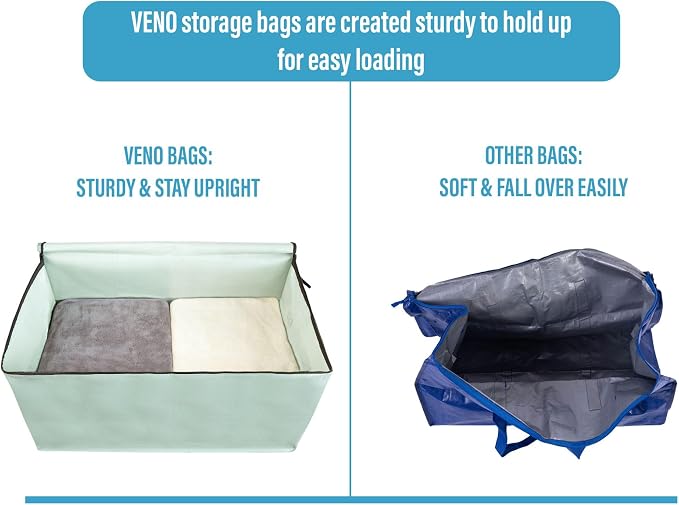 VENO 6 Pack Moving and Storage Bags, Heavy Duty, Alternative to Moving Boxes - Image 5