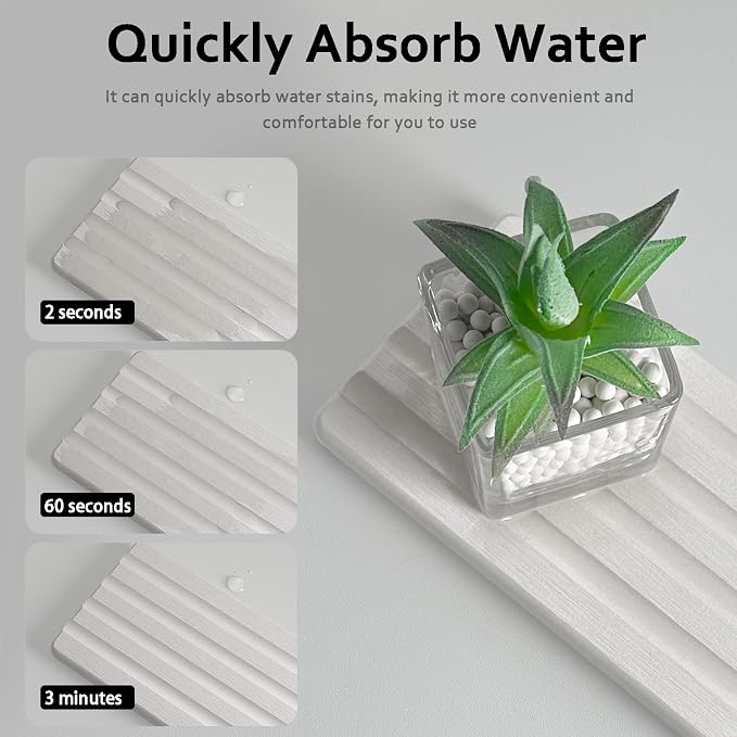 Diatomite Soap Dish, Water Absorbing Stone Tray, Kitchen Sink Organizer - Image 6