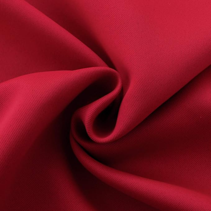BGment Red Blackout Curtains 48 Inches Length - Image 6