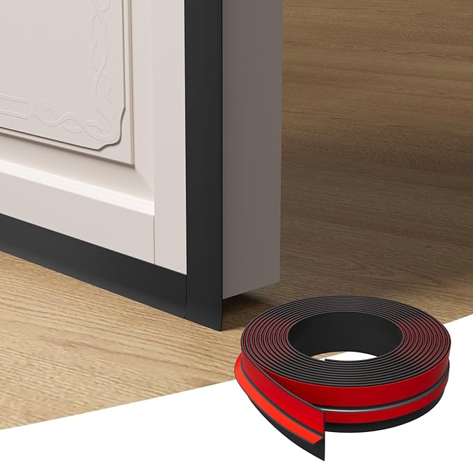 T-Shaped Door Draft Stopper, 1.37 in x 10 Ft Silicone Seal Strip - Image 2