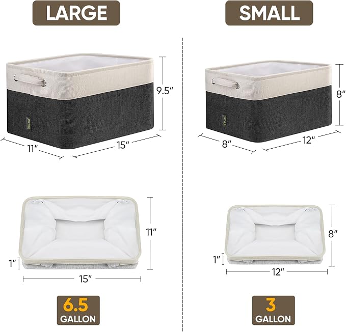 BALEINE 1 Pack Fabric Storage Bins - Image 2