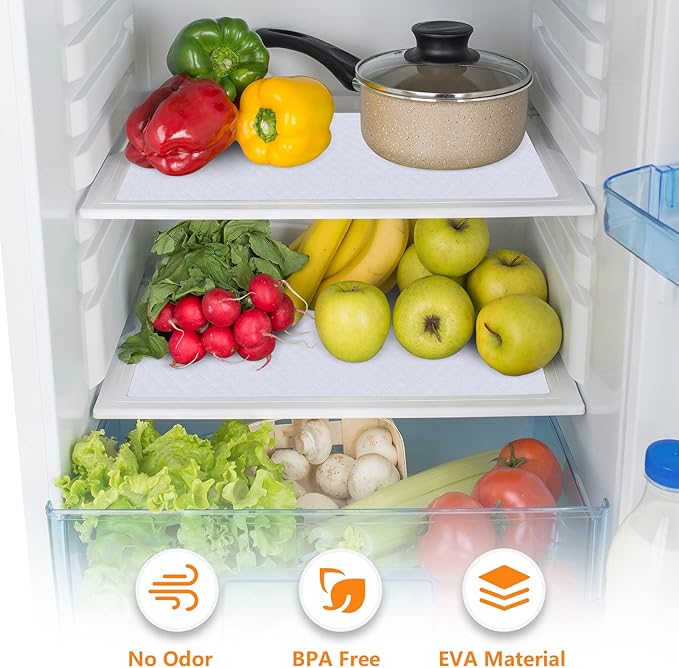 White Shelf Liner Kitchen Cabinet Liners Refrigerator Liners Waterproof & - Image 6