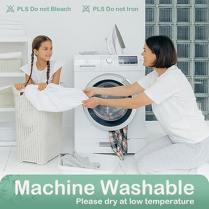 King Mattress Protector Waterproof Mattress Pad Washable Bamboo Rayon Mattress - Image 6