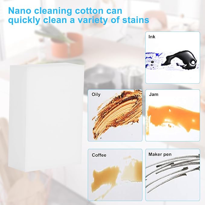 50 Pack Magic Sponge Eraser, Extra Thick and Long Lasting Melamine Cleaning - Image 6