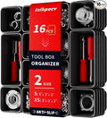 16 PCS Small Parts Tool Box Organizer Trays, tool box trays organizer by Unknown