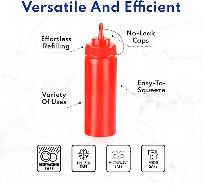 New Star Restaurant Quality Plastic Squeeze Bottle - Image 4