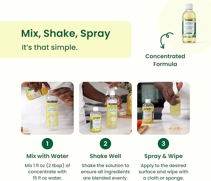 Good Natured Brand All-Purpose Cleaner Concentrate + 16 oz Bottle | - Image 4