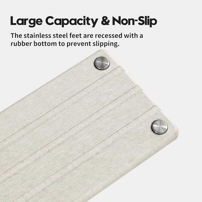 2 Pack Fast Drying Water Absorbing Diatomite Stone Mat Tray - Image 6