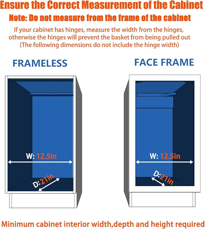 ROOMTEC Pull Out Cabinet Organizer, Cabinet Pull Out Shelves 11" W x 18" D - Image 4