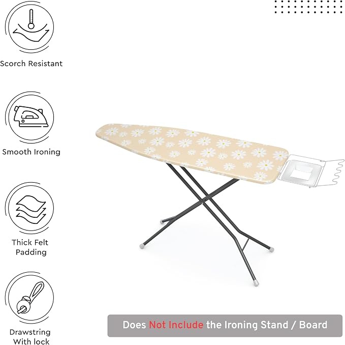 Encasa XO Ironing Board Cover and Pad 49"x18" - Image 3