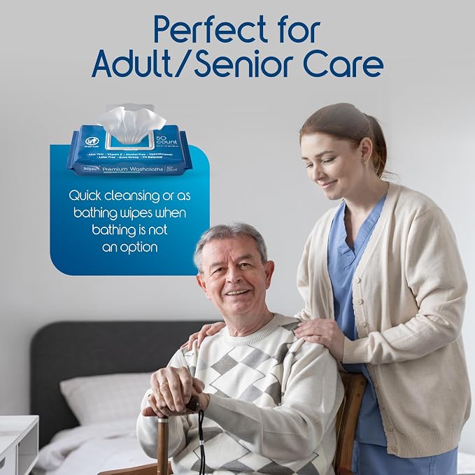 Inspire Adult Wet Wipes, Wash Cloths | Adult Wipes - Image 4