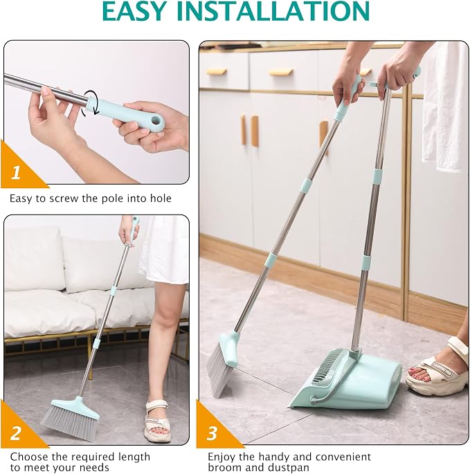 XXXFLOWER Broom and Dustpan Set - Image 8