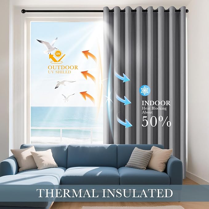 PONY DANCE Sliver Grey Curtains - Image 3