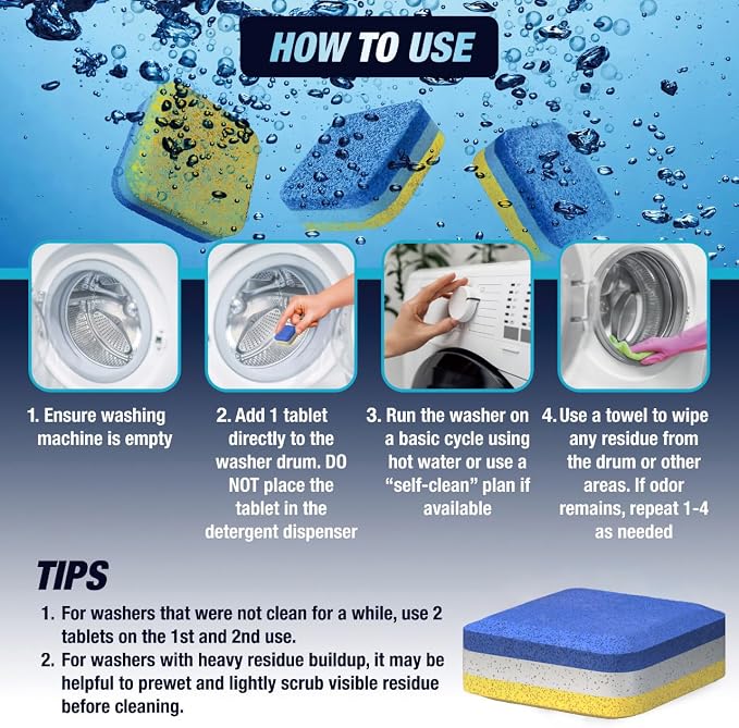 Washing Machine Cleaner Descaler 28 Pack - Image 6