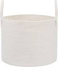 Woven Blanket Basket, 115L Large Rope Storage Bin by JMvicyroam