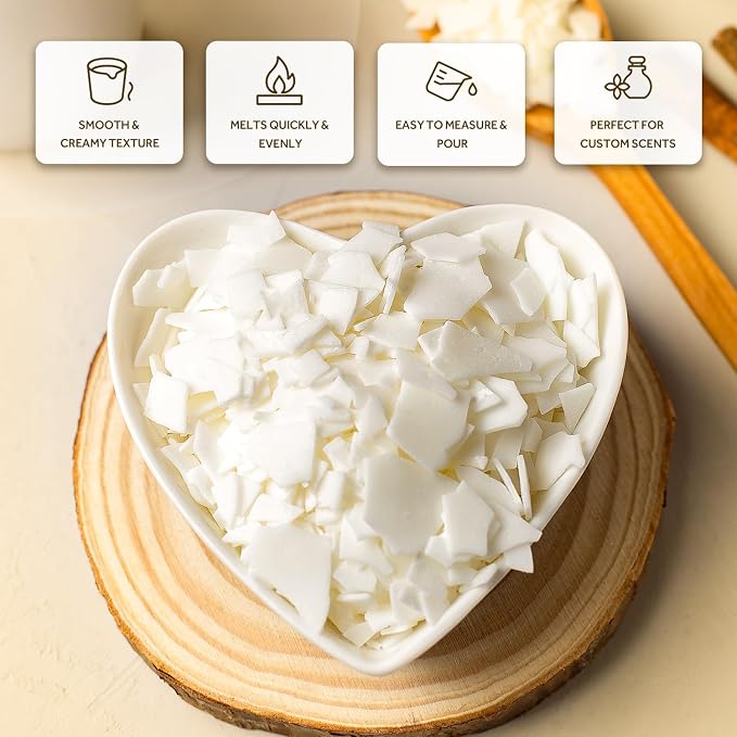 NORVENCE Soy Wax for Candle Making, Natural Soy Wax Flakes 10lb, Premium Candle - Image 3