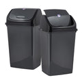 Superio 13 Gallon Plastic Swing Lid Trash Can, and Outdoor Use by Superio