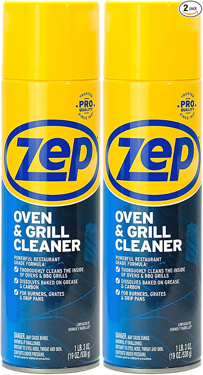 Zep Heavy-Duty Oven and Grill Cleaner - 19 oz ZUOVGR19 - Dissolves Grease on by Zep