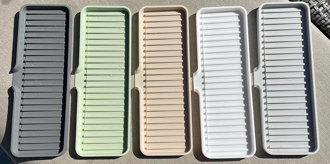 Happitasa Silicone Soap Dish Tray and Sponge Holder - Image 4