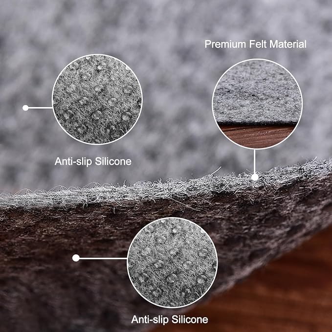Ultra Strong Anti-Slip Rug Felt Pad 2 x 4 Feet Non Slip Area Gripper, Thin - Image 2