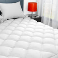 Sunflower King Mattress Pad, Hypoallergenic Cotton Mattress Cover, 18-22" Extra by SunflowerHometexUS