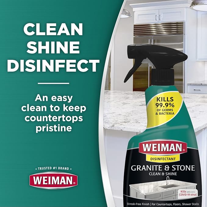 Weiman Disinfecting Granite & Stone Daily Cleaner and Sealer Kit - Image 2