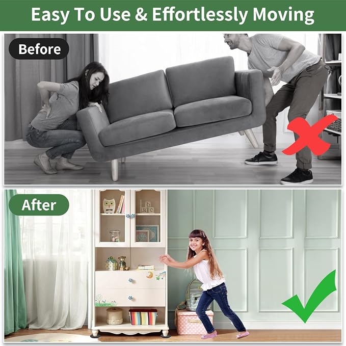 Ezprotekt 2.5" Square Felt Furniture Movers Sliders - Image 4