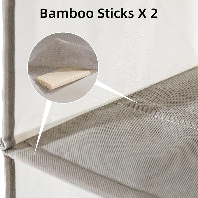 2 Packs Hanging Closet Organizer Storage, 4-Shelf Hanging Shelves - Image 4