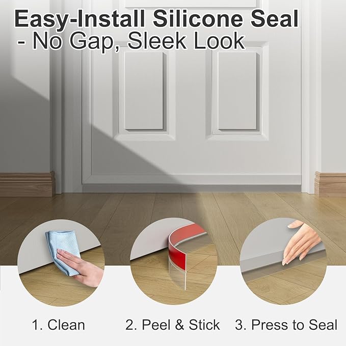 Heavy-Duty 20 ft x 3 in Weather Stripping, Extra Thick 2mm Door Draft Stopper - Image 5