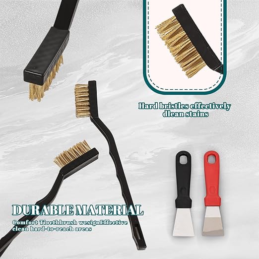 12 Pcs Mini Brass Brush Set, Brass Scratch Brush - Image 7