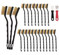 Mini Wire Brush Pure Brass Copper Wire Brush Set, Curved Handle Masonry Brush by Unknown