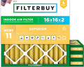 Filterbuy 16x16x2 Air Filter MERV 11 Allergen Defense Replacement, by Filterbuy