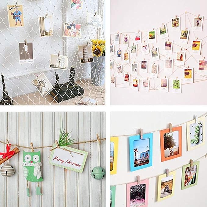 DurReus Small Clothespins Decorations Display Art Project Wood Kitchen Clips - Image 7