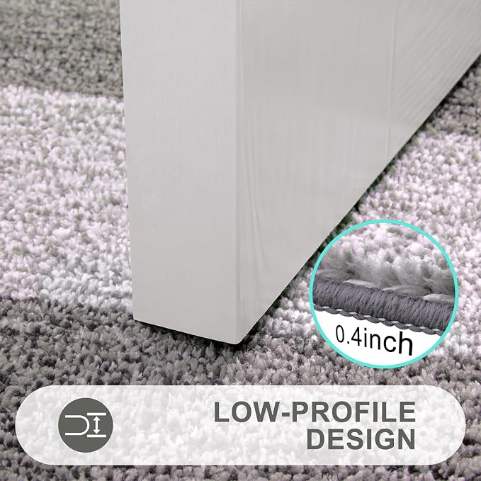 Kitinjoy Indoor Outdoor Door Mat, 48x30 Non-Slip Absorbent Dirt Trapper - Image 4