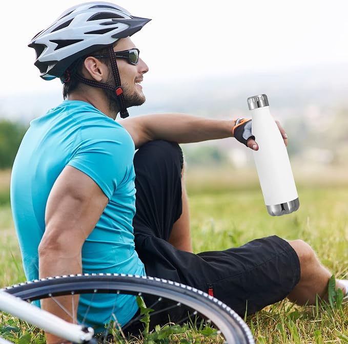 VEGOND 17oz Stainless Steel Water Bottles, Reusable Metal Sports Water Bottle - Image 7