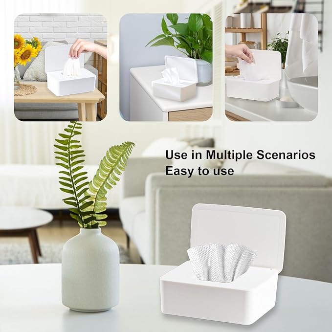 1 Pcs Diaper Wipes Dispenser, Refillable Wipe Container, Wipe Container - Image 3