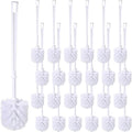 Mimorou 25 Pcs White Toilet Brush, Bathroom Toilet Bowl Brush, Soft Bristle by Mimorou