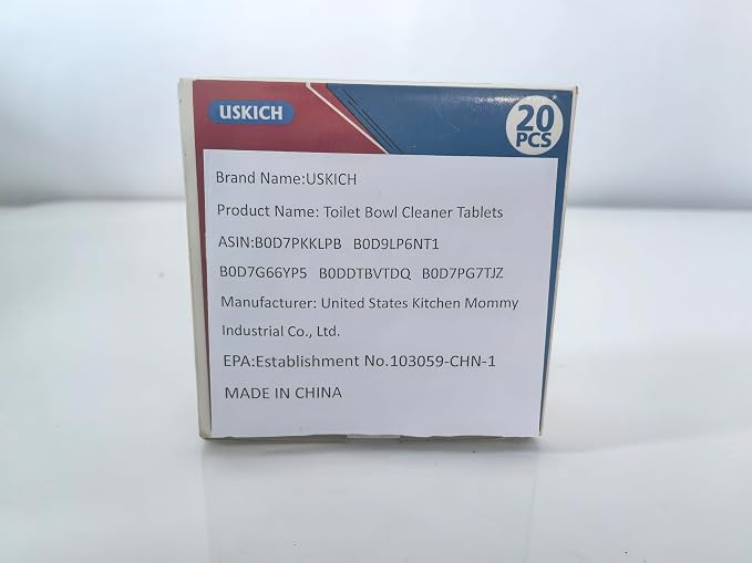 USKICH 80 Pack Toilet Bowl Cleaner Tablets, Long-Lasting Household Toilet - Image 7