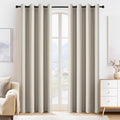 PONY DANCE Cream Blackout Curtains by PONYDANCE