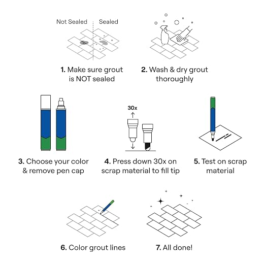Grout Pen White Tile Grout Paint: Waterproof Grout Paint Pen, Narrow 5mm Tip - Image 4